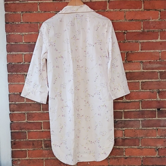 Floral Button-Down Nightshirt - Picture 3 of 7